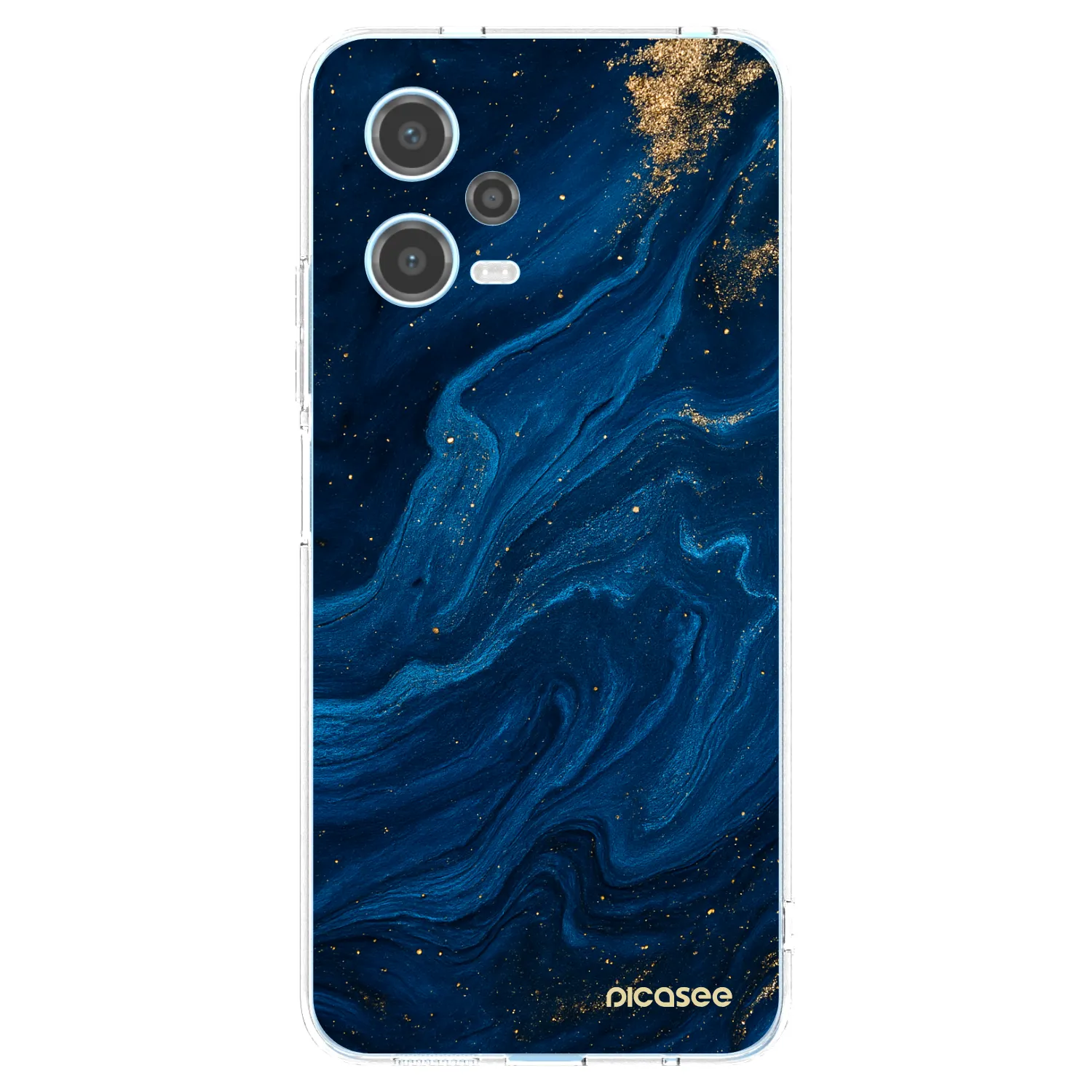 Picasee silikonový průhledný obal pro Xiaomi Redmi Note 12 5G - Blue