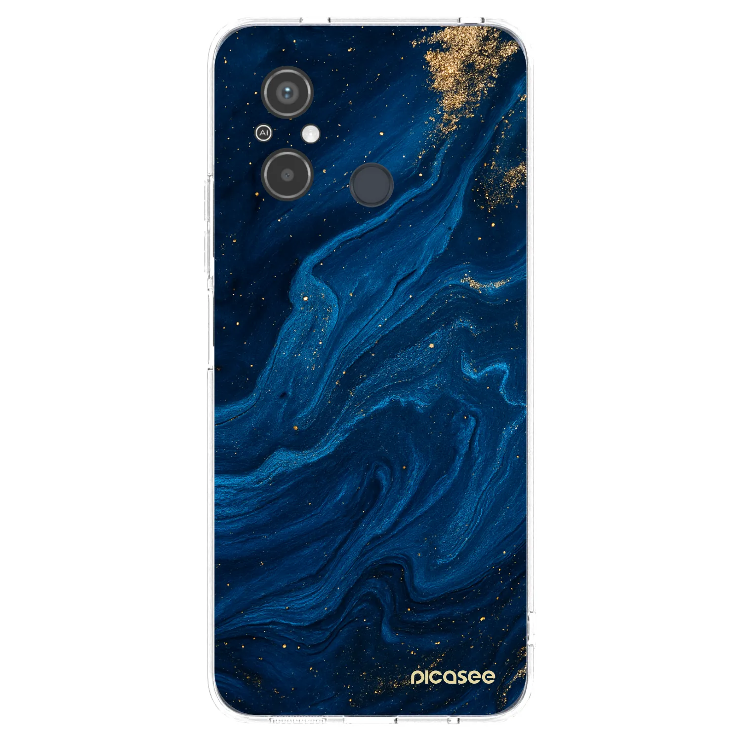 Picasee silikonový průhledný obal pro Xiaomi Redmi 12C - Blue
