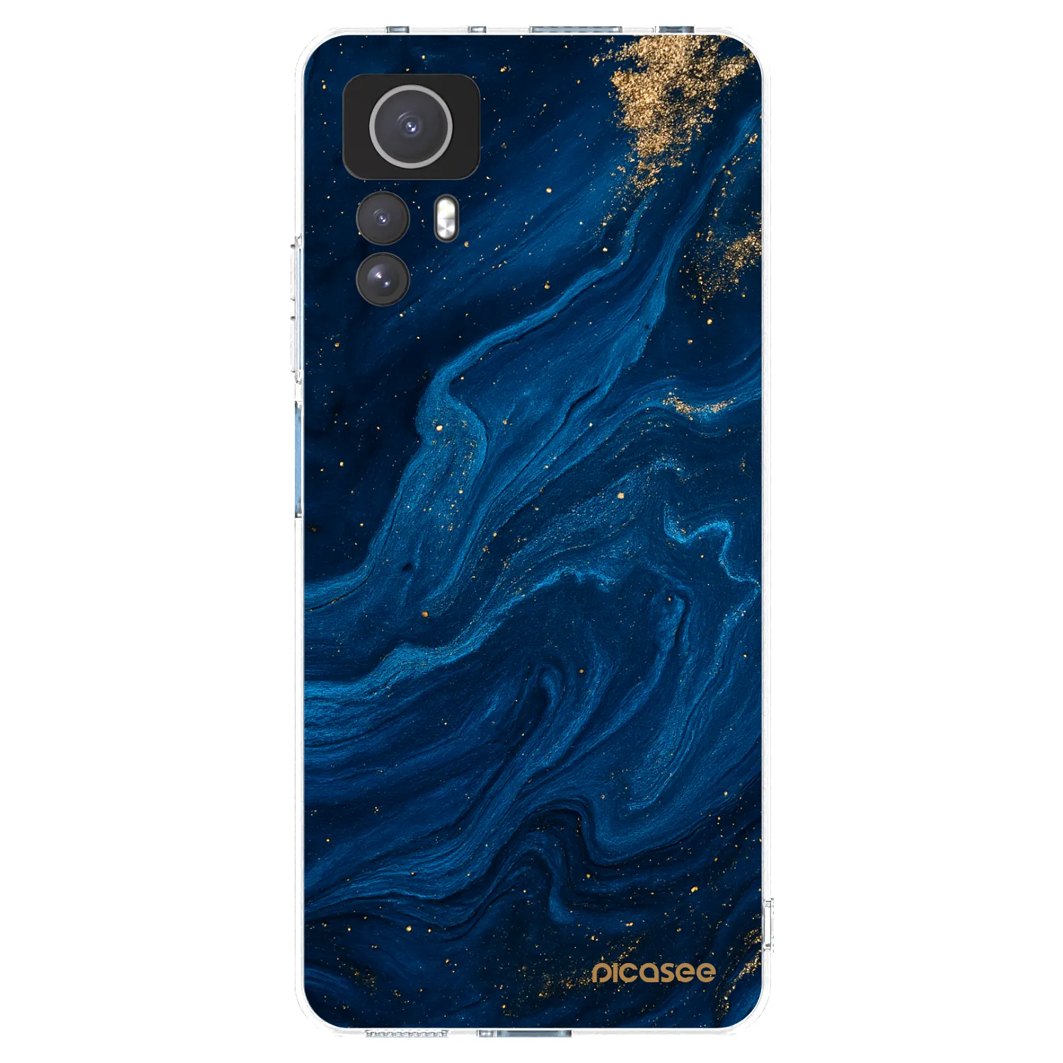 Picasee silikonový průhledný obal pro Xiaomi Redmi Note 12S - Blue