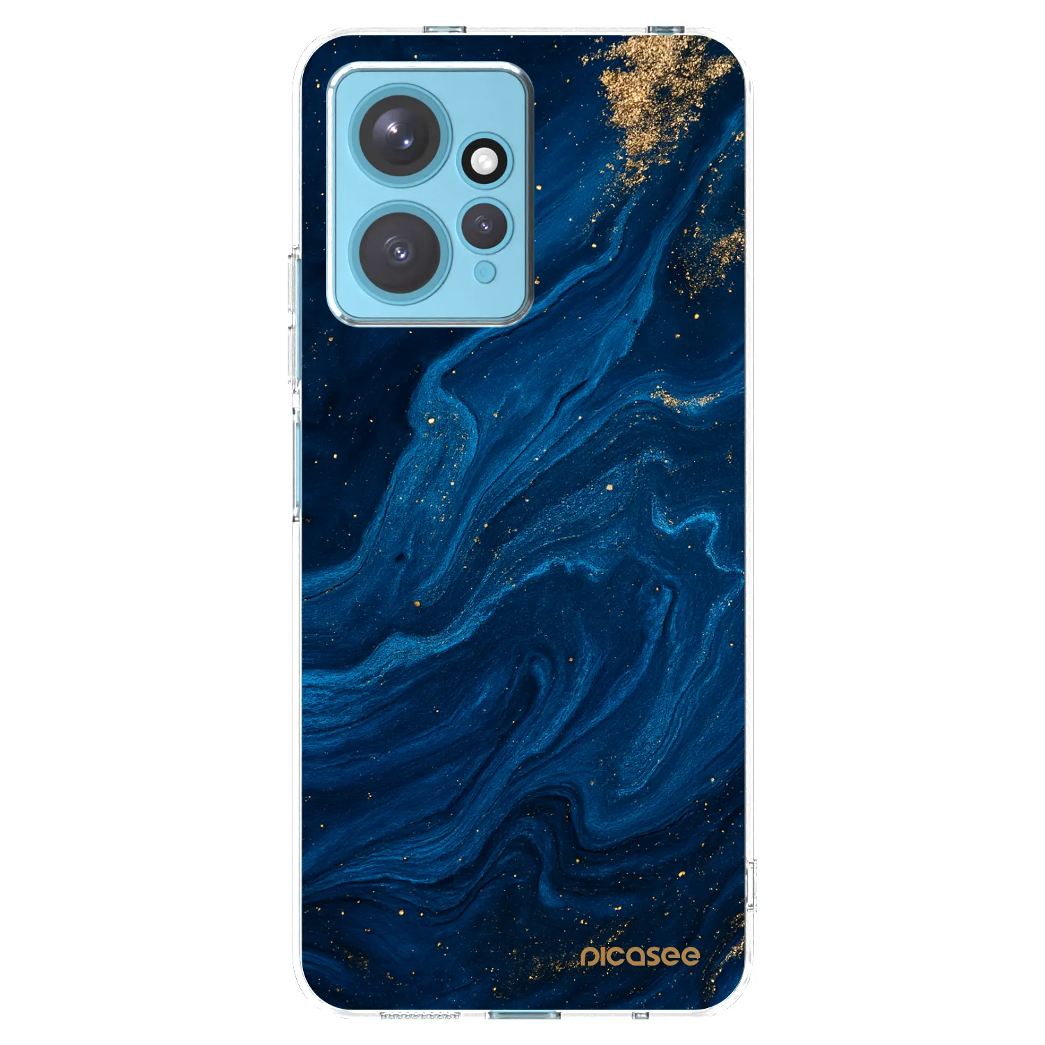 Picasee silikonový průhledný obal pro Xiaomi Redmi Note 12 4G - Blue