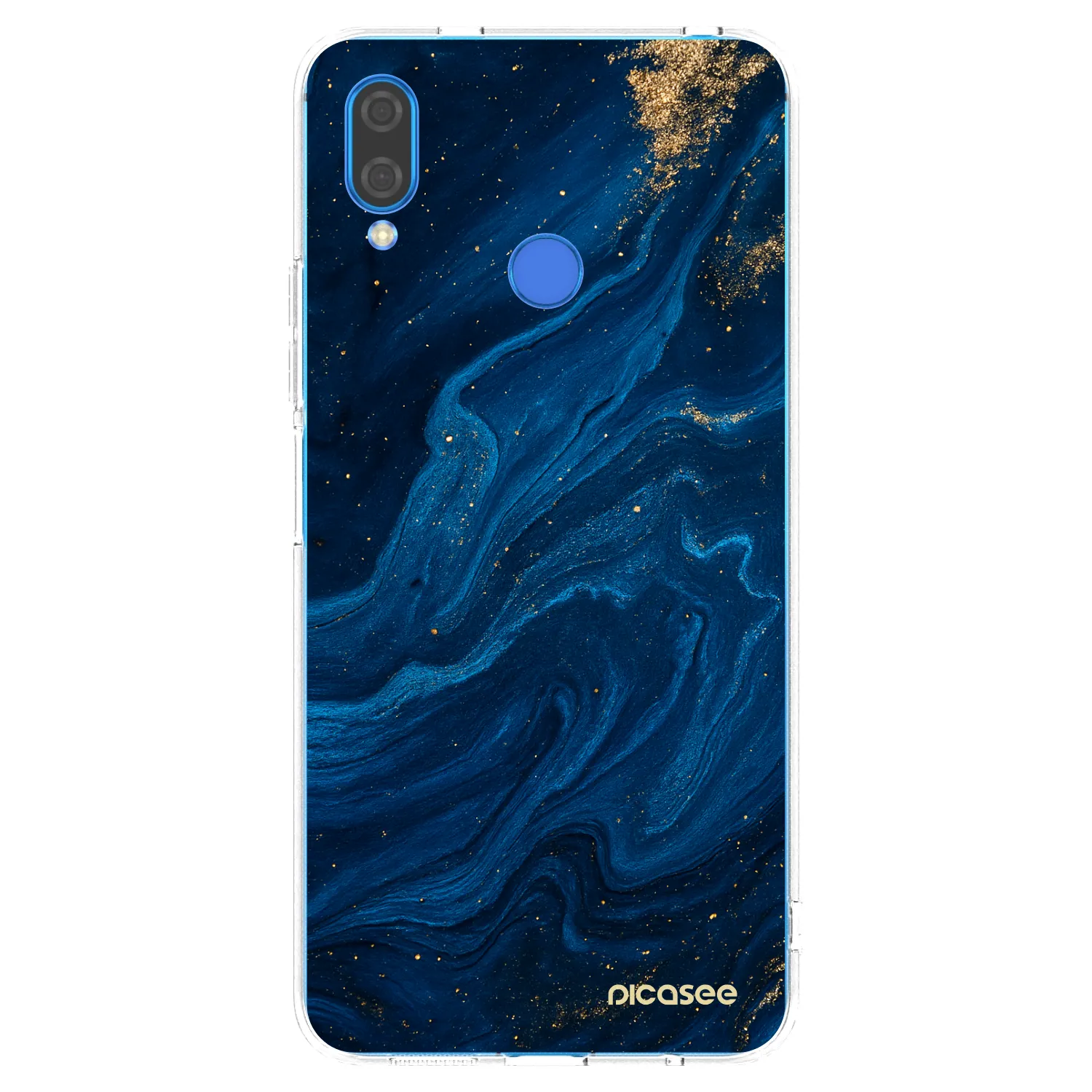 Picasee silikonový průhledný obal pro Huawei Nova 3 - Blue