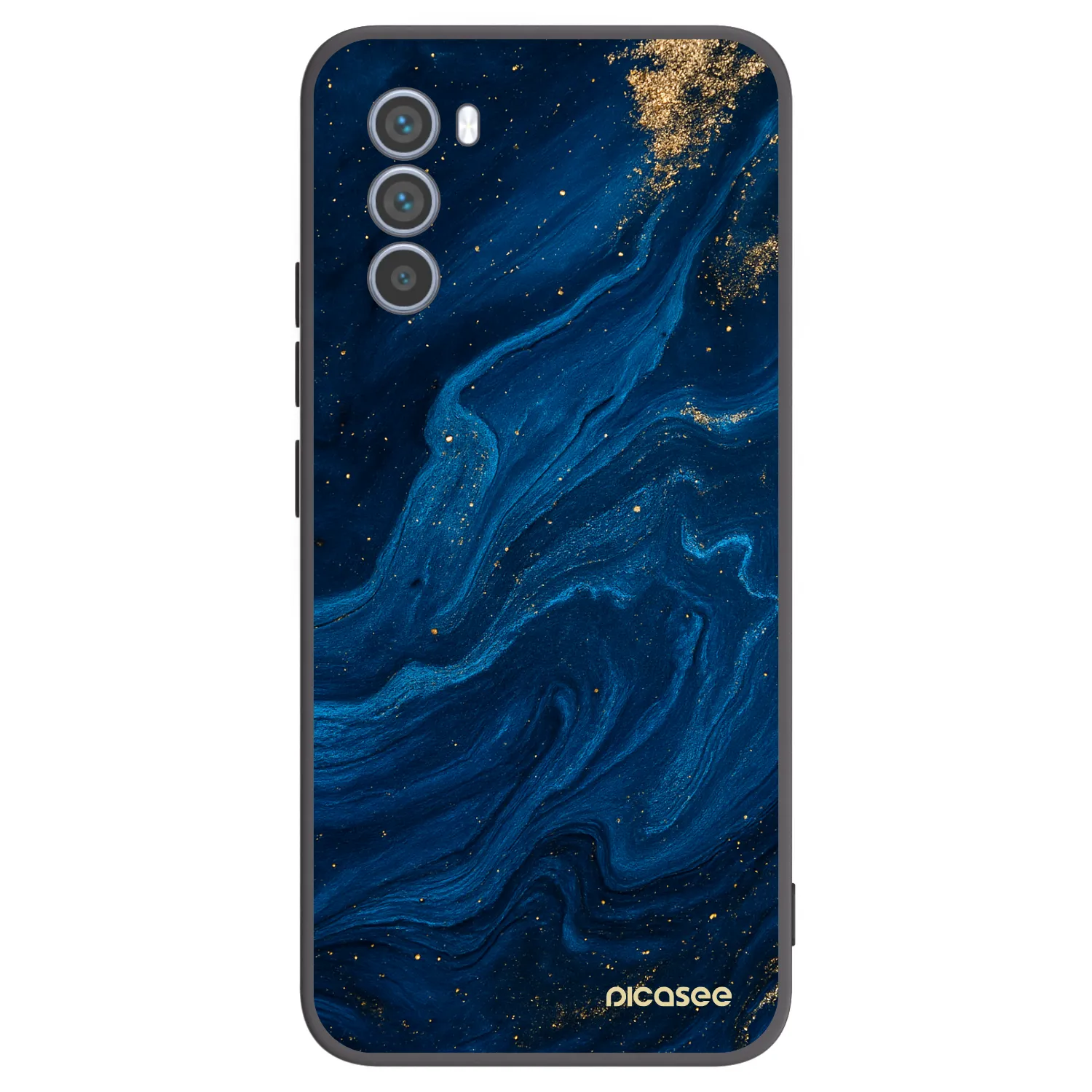 Picasee silikonový černý obal pro Motorola Moto G62 - Blue