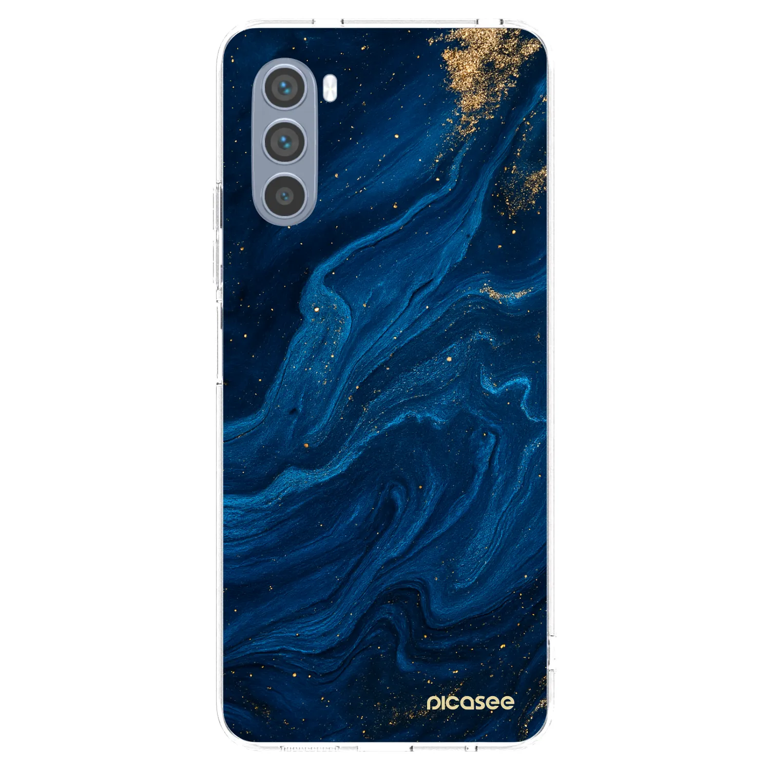 Picasee silikonový průhledný obal pro Motorola Moto G62 - Blue