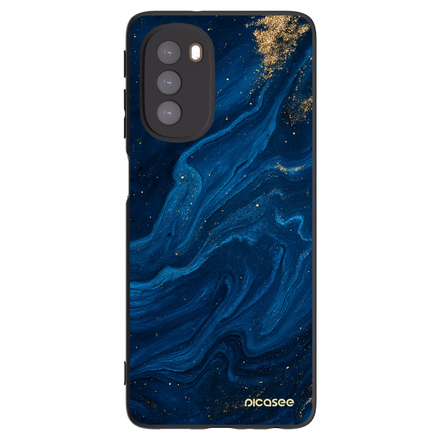 Picasee silikonový černý obal pro Motorola Moto G51 - Blue