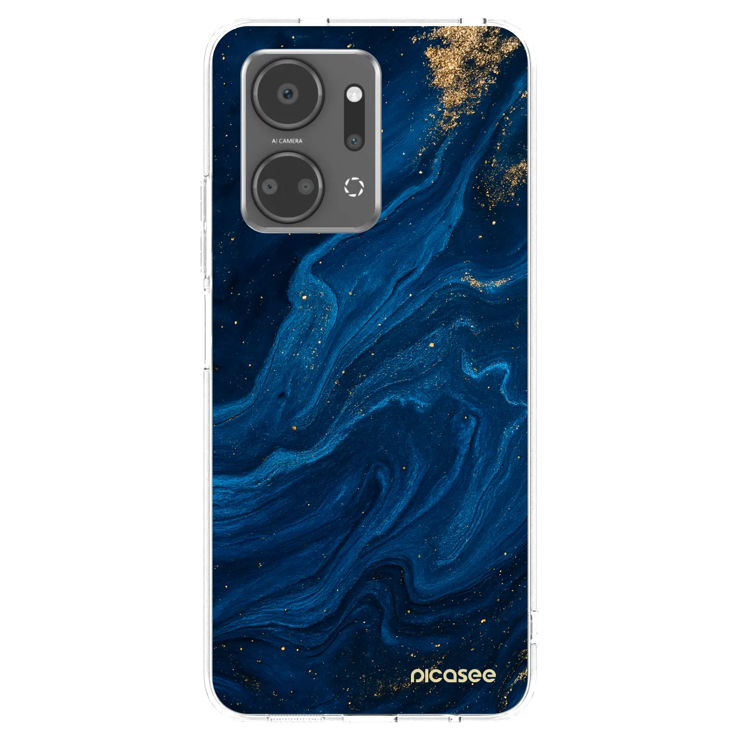 Picasee silikonový průhledný obal pro Honor X7a - Blue