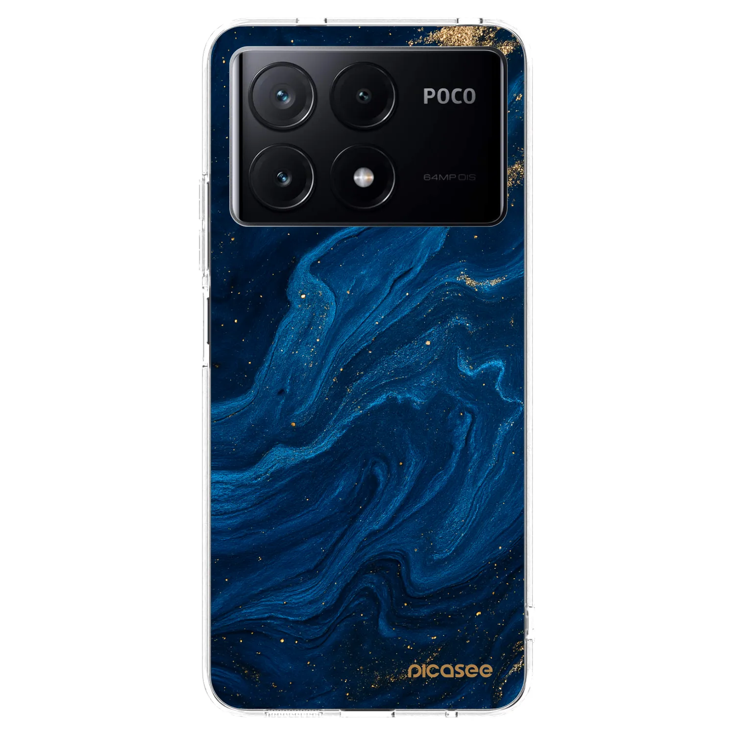 Picasee silikonový průhledný obal pro Xiaomi Poco X6 Pro - Blue