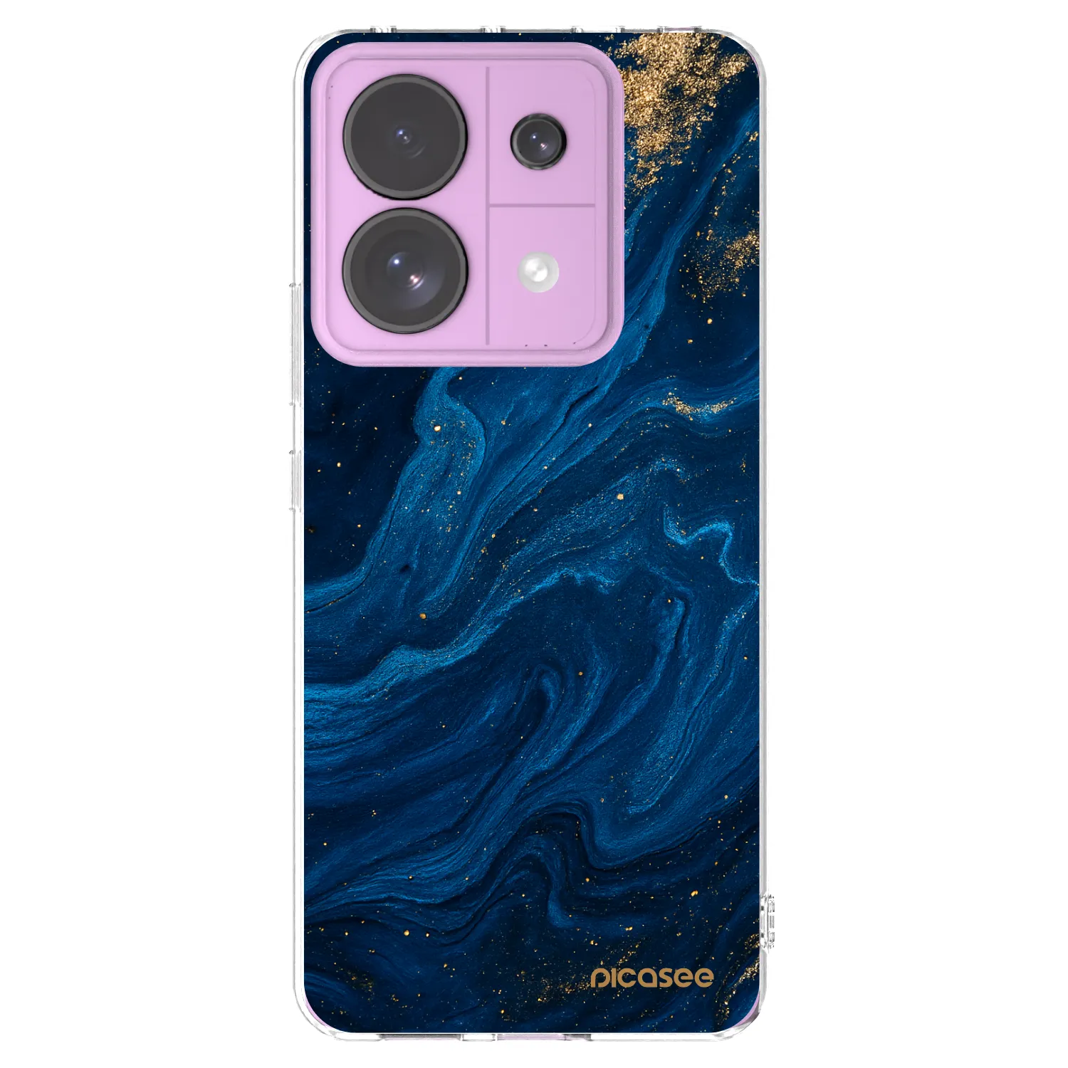 Picasee silikonový průhledný obal pro Xiaomi Redmi Note 13 Pro 5G - Blue