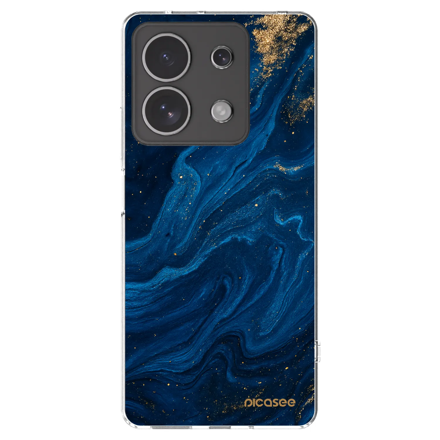 Picasee silikonový průhledný obal pro Xiaomi Redmi Note 13 4G - Blue