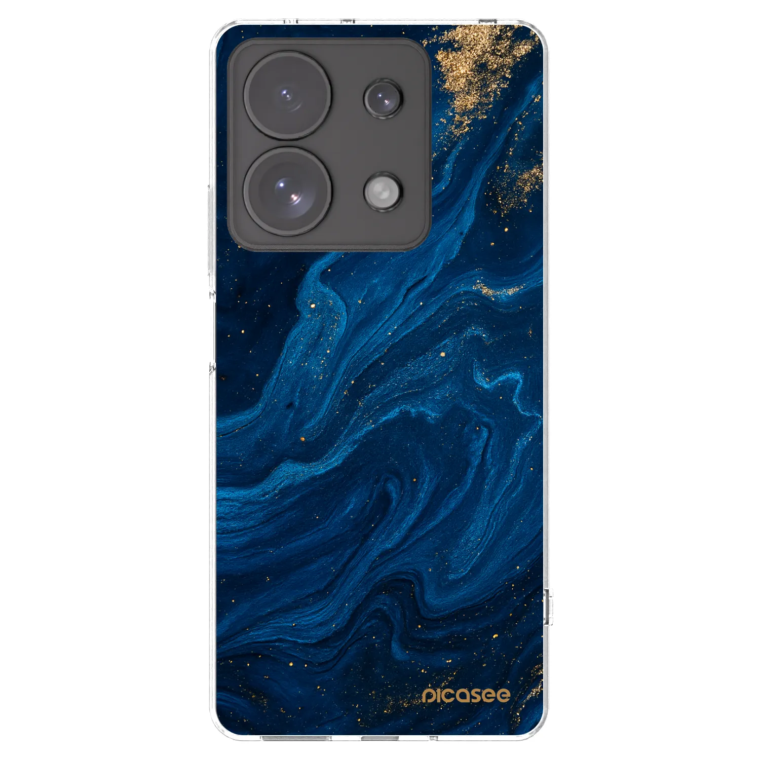 Picasee silikonový průhledný obal pro Xiaomi Redmi Note 13 Pro 4G - Blue