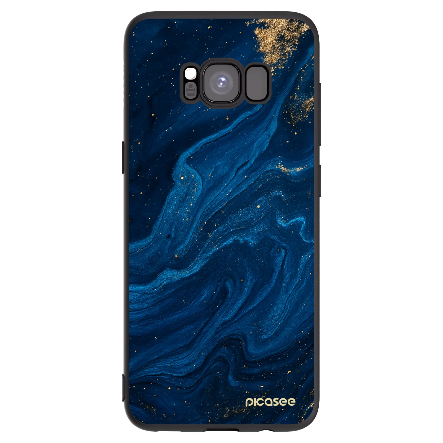 Picasee silikonový černý obal pro Samsung Galaxy S8 G950F - Blue