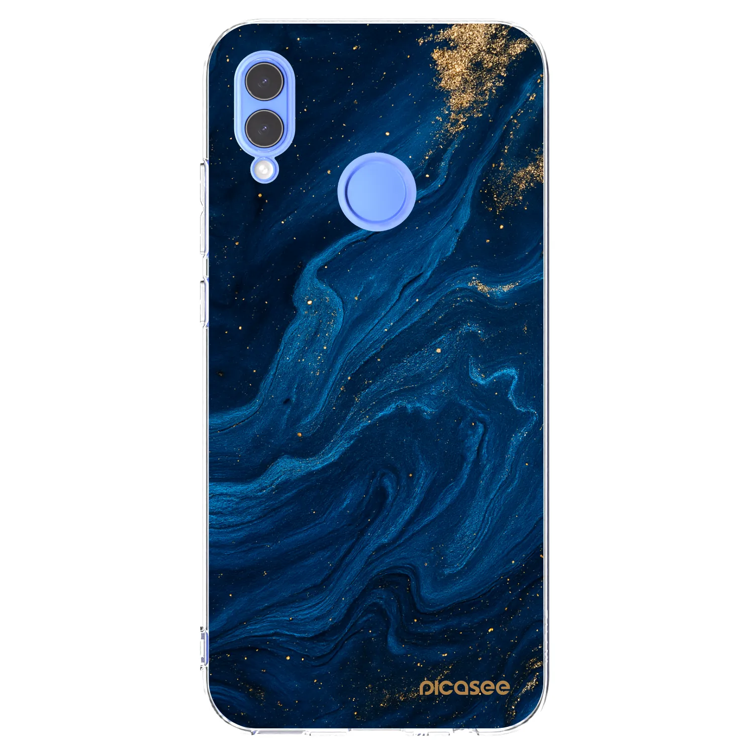 Picasee silikonový průhledný obal pro Honor 10 Lite - Blue