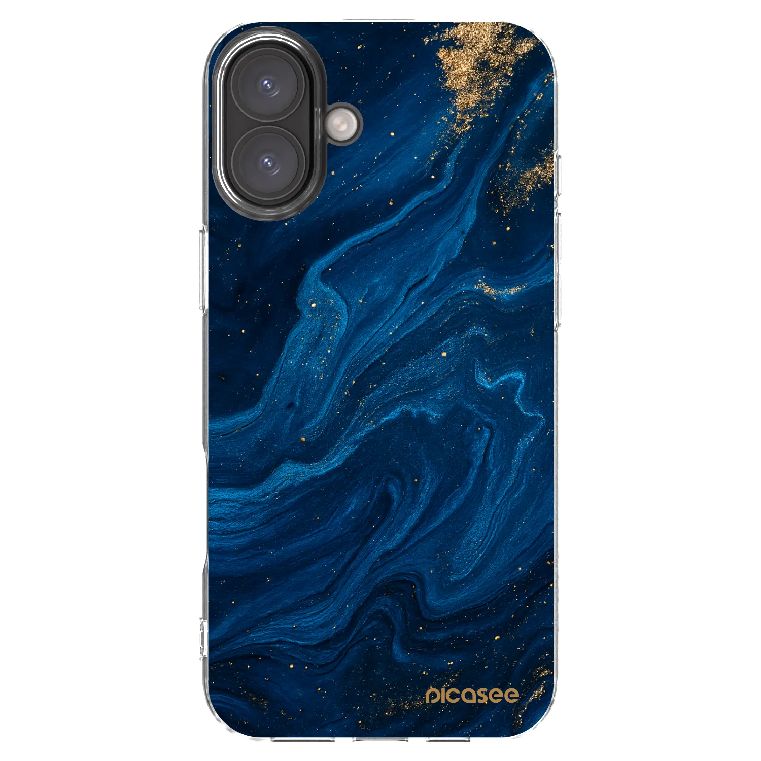 Picasee silikonový průhledný obal pro Apple iPhone 16 Plus - Blue