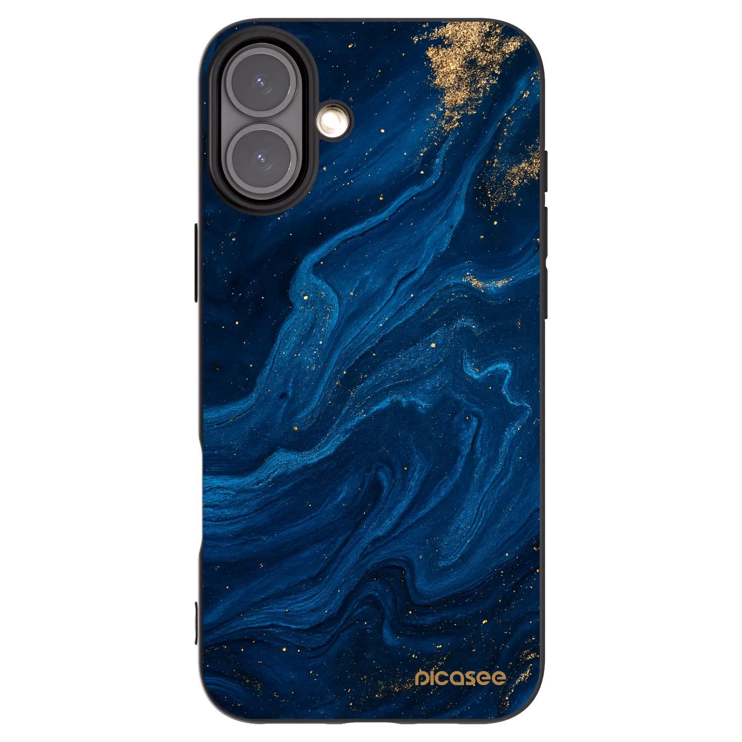 Picasee silikonový černý obal pro Apple iPhone 16 Plus - Blue