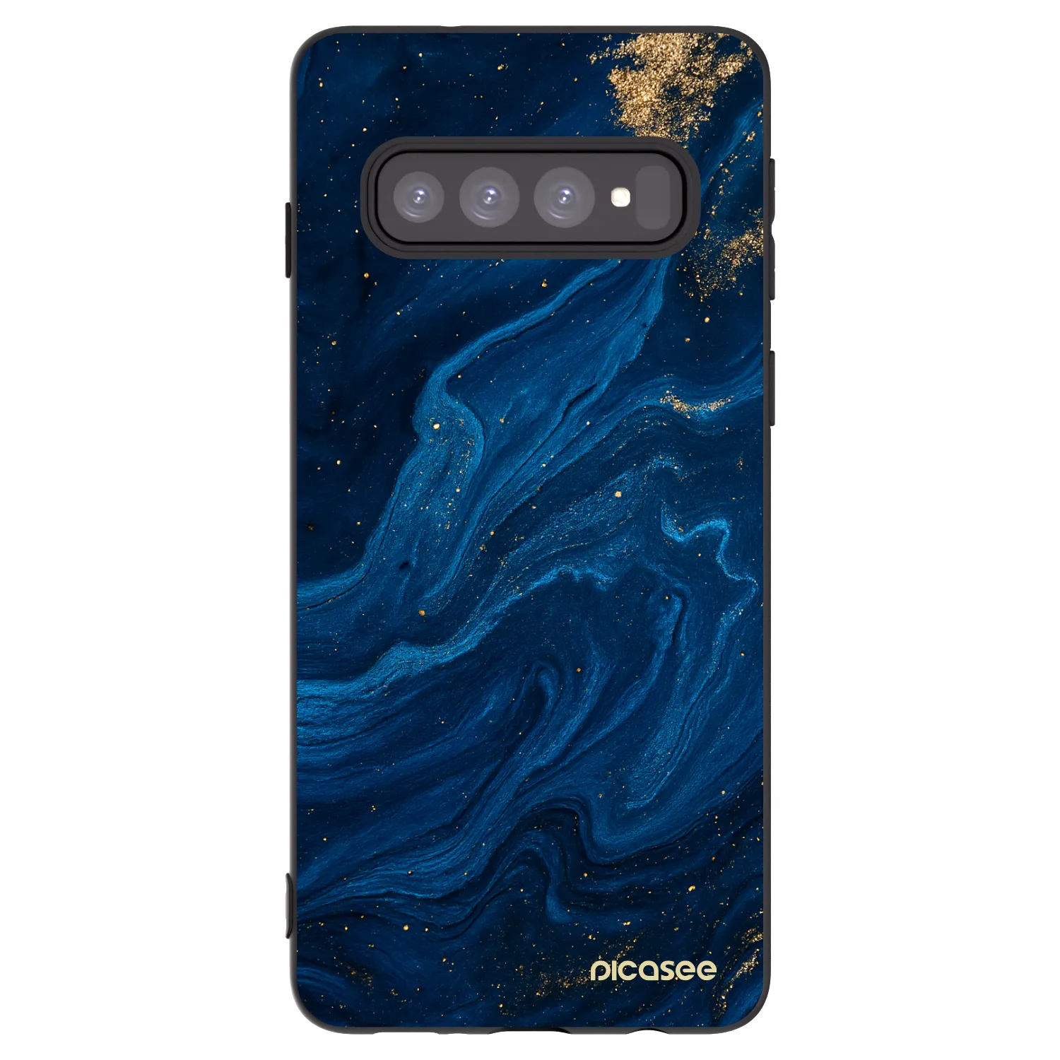 Picasee silikonový černý obal pro Samsung Galaxy S10 G973 - Blue
