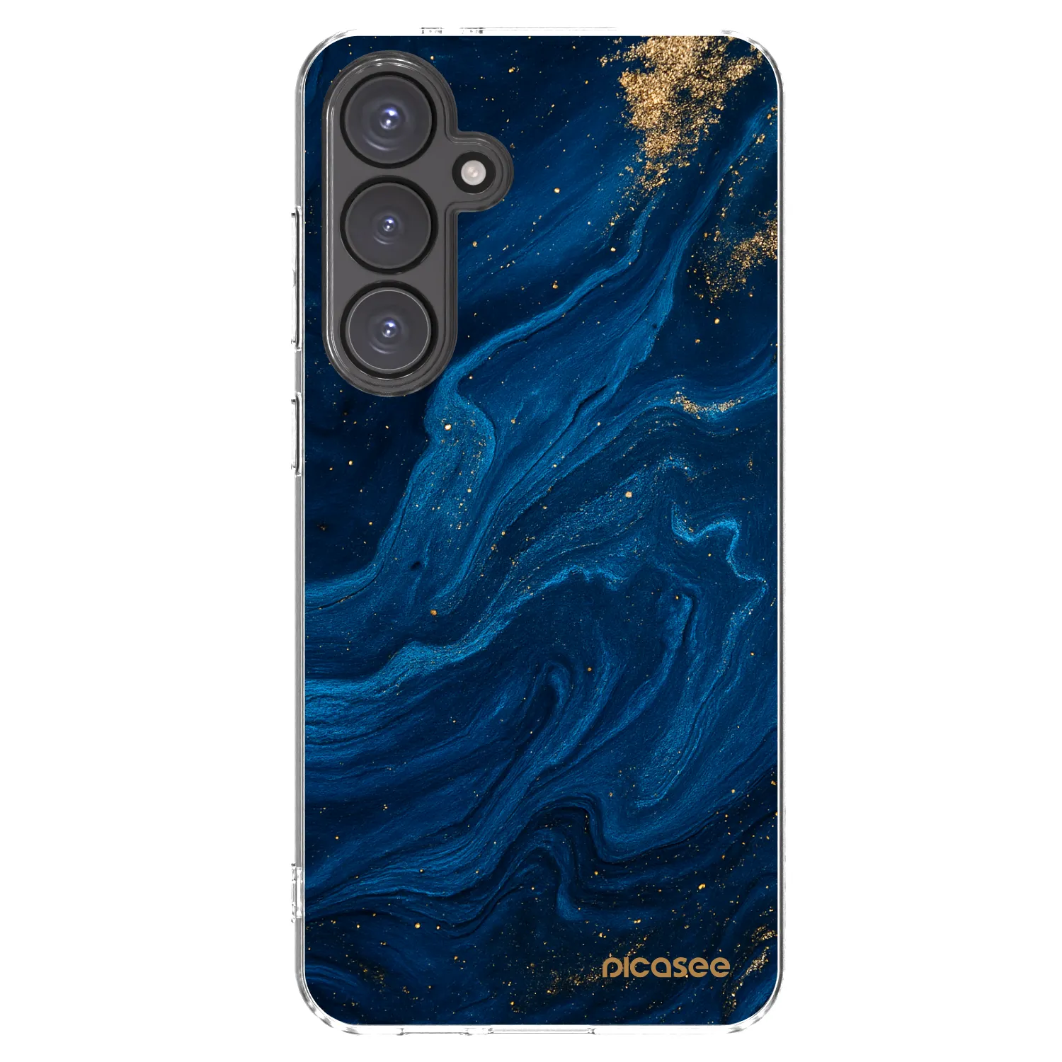 Picasee silikonový průhledný obal pro Samsung Galaxy S24 FE S721B - Blue
