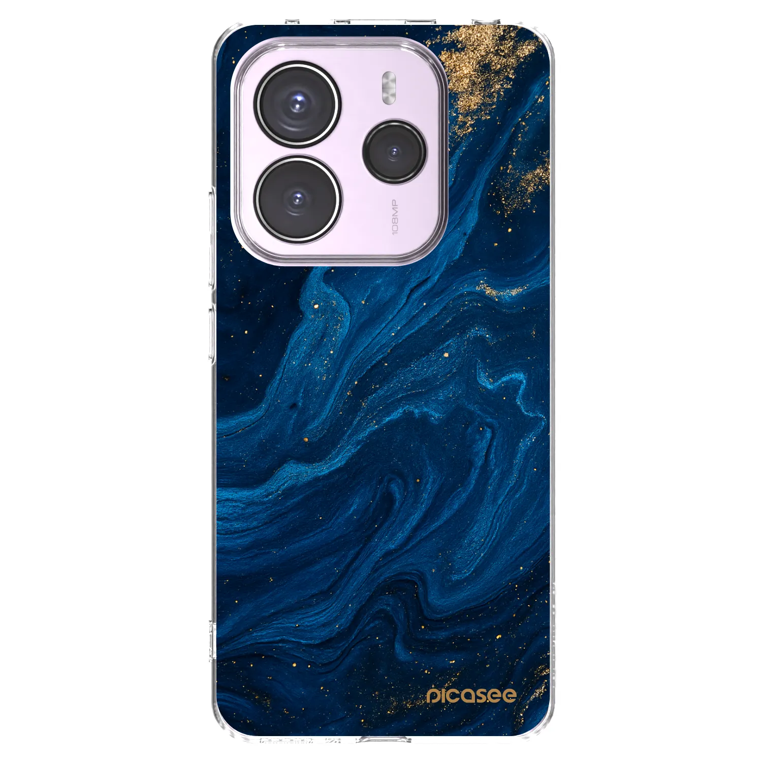 Picasee silikonový průhledný obal pro Xiaomi Redmi Note 14 5G - Blue