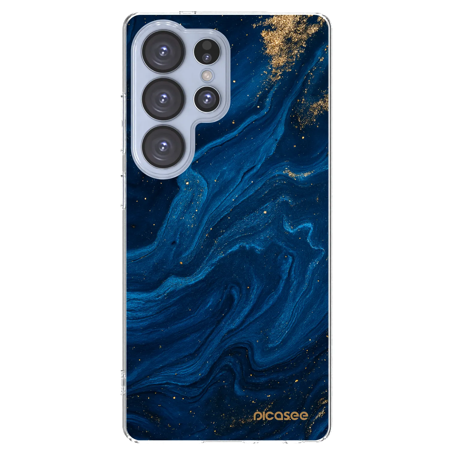 Picasee silikonový průhledný obal pro Samsung Galaxy S25 Ultra 5G - Blue