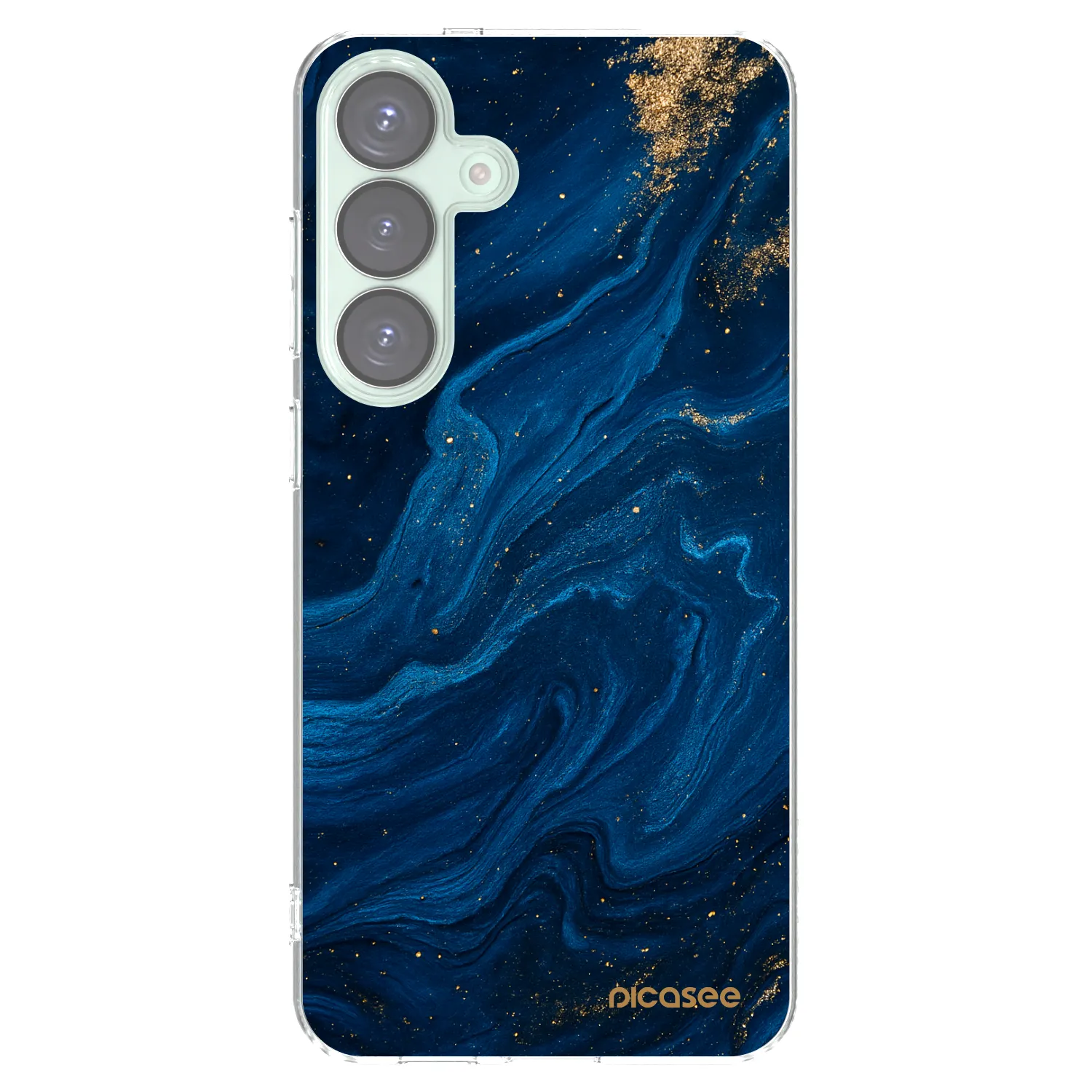 Picasee silikonový průhledný obal pro Samsung Galaxy S25+ 5G - Blue
