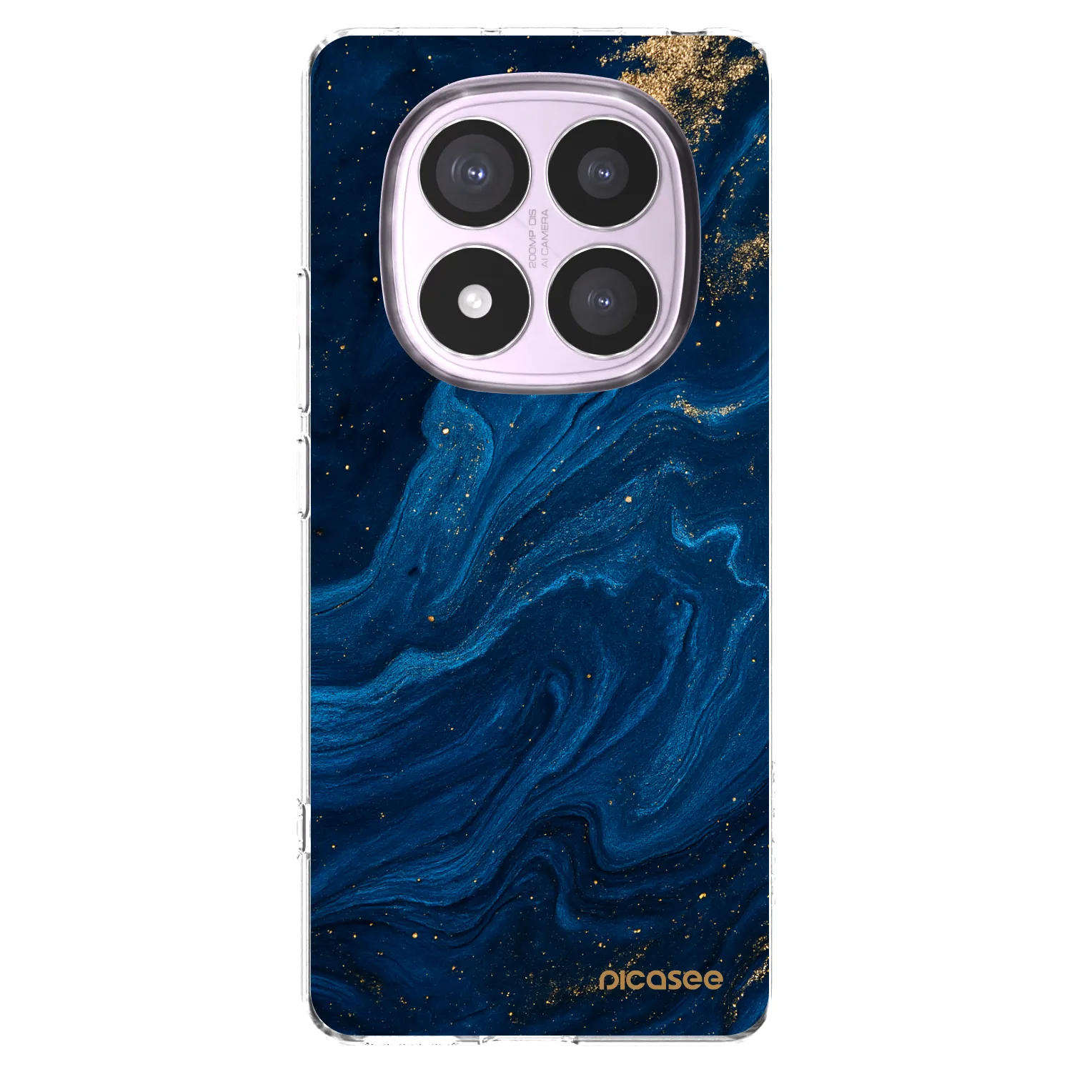 Picasee silikonový průhledný obal pro Xiaomi Redmi Note 14 Pro 4G - Blue