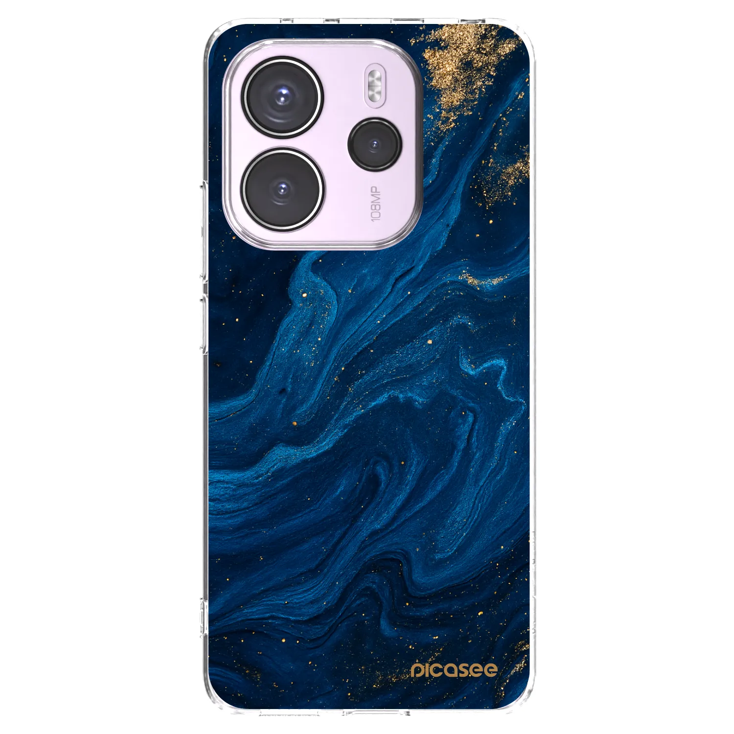 Picasee silikonový průhledný obal pro Xiaomi Redmi Note 14 4G - Blue