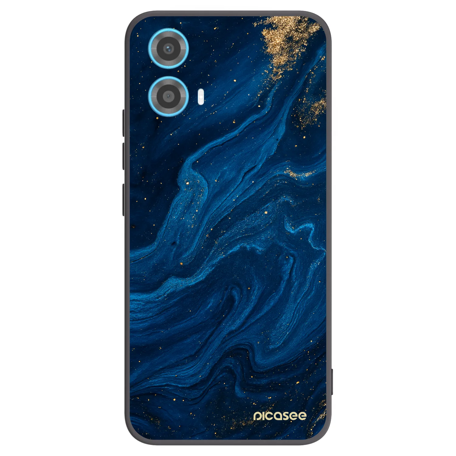 Picasee silikonový černý obal pro Motorola Moto G34 5G - Blue