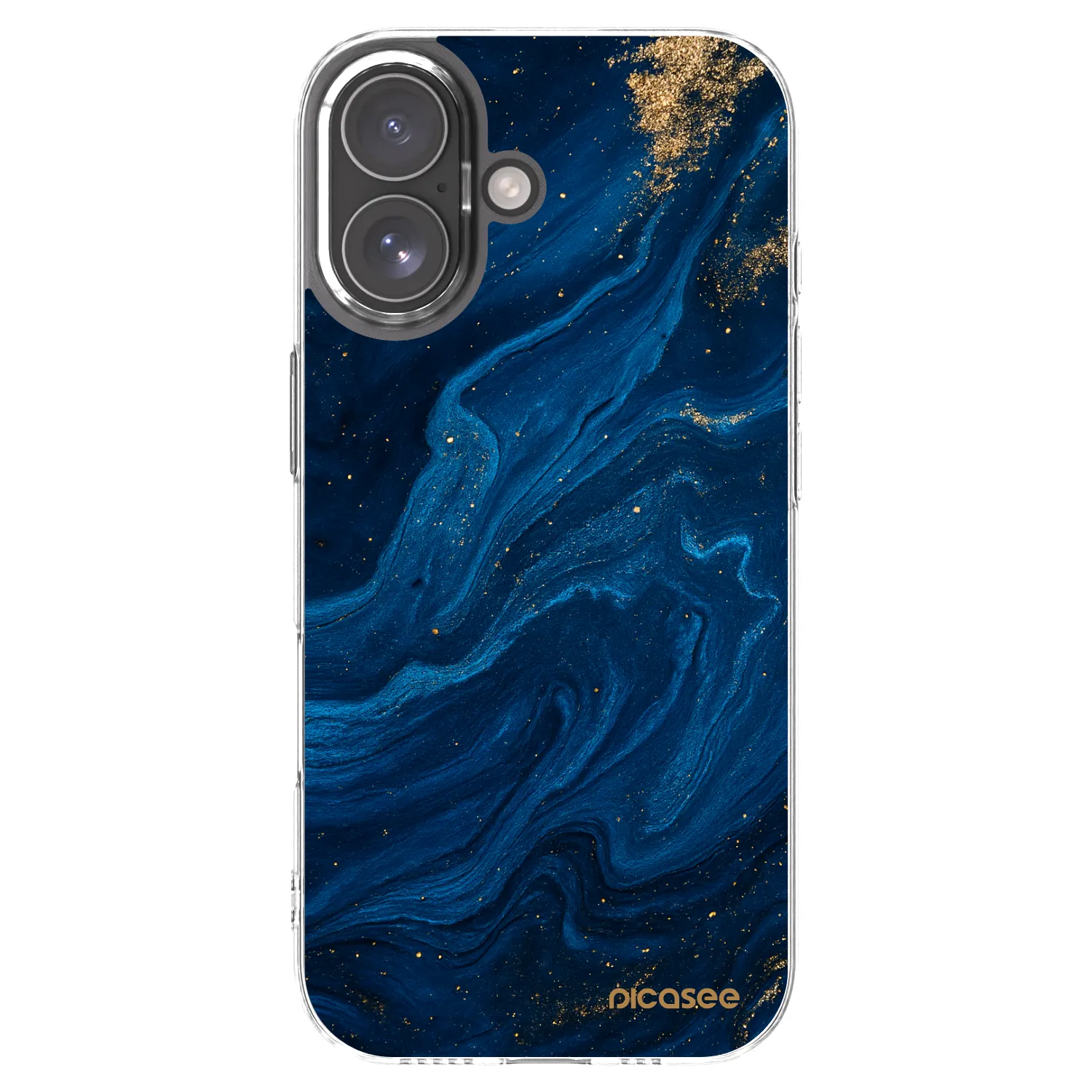 Picasee silikonový průhledný obal pro Apple iPhone 17 - Blue