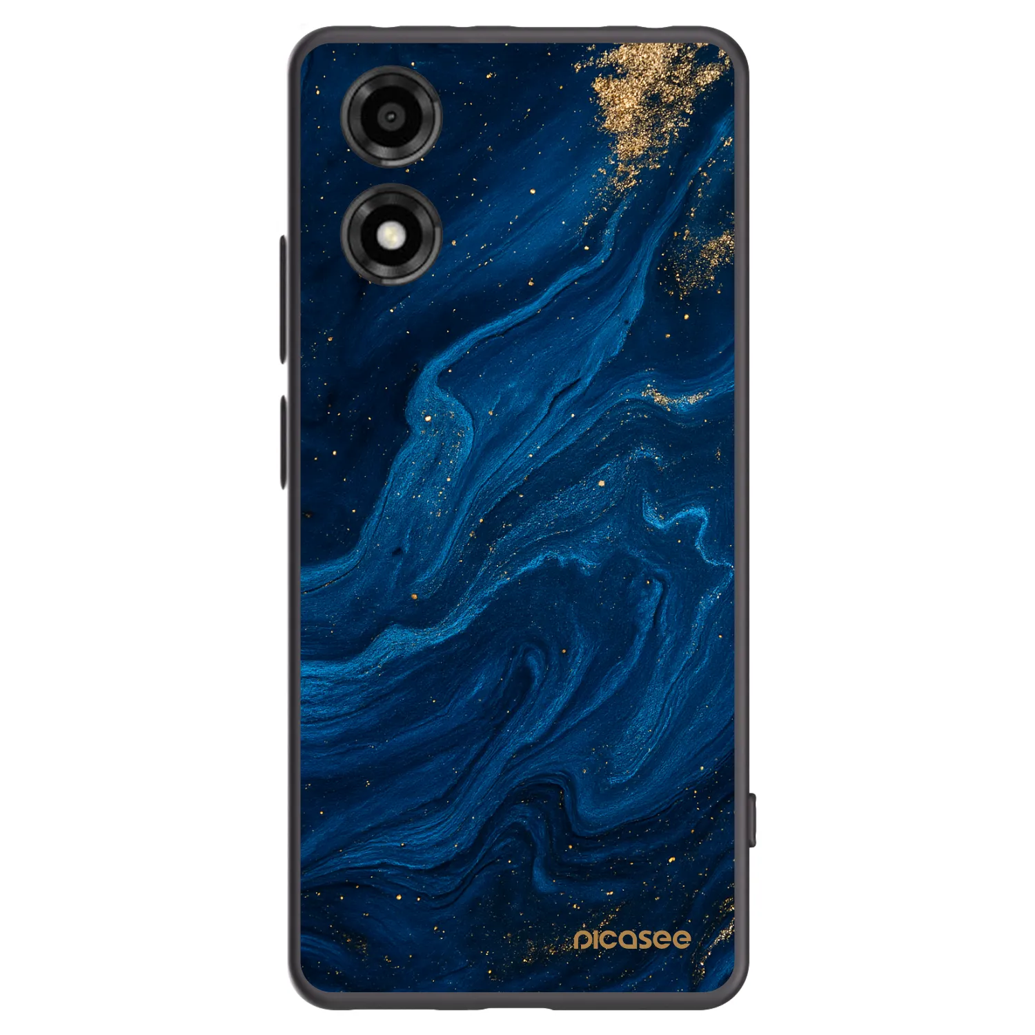 Picasee silikonový černý obal pro Motorola Moto E14 - Blue