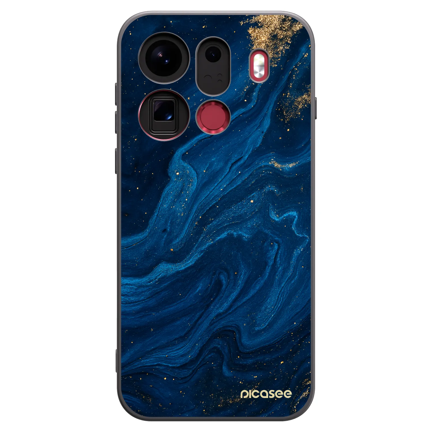 Picasee silikonový černý obal pro OPPO Find X9 Pro - Blue