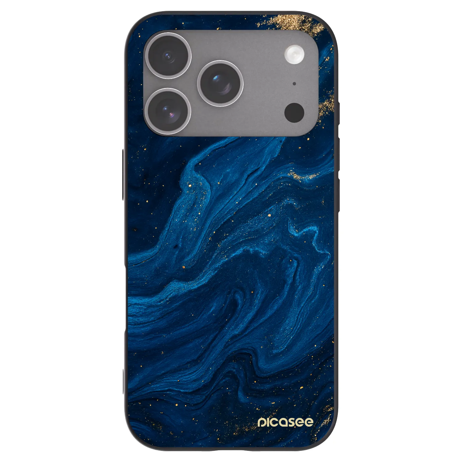 Picasee silikonový černý obal pro Apple iPhone 18 Pro - Blue