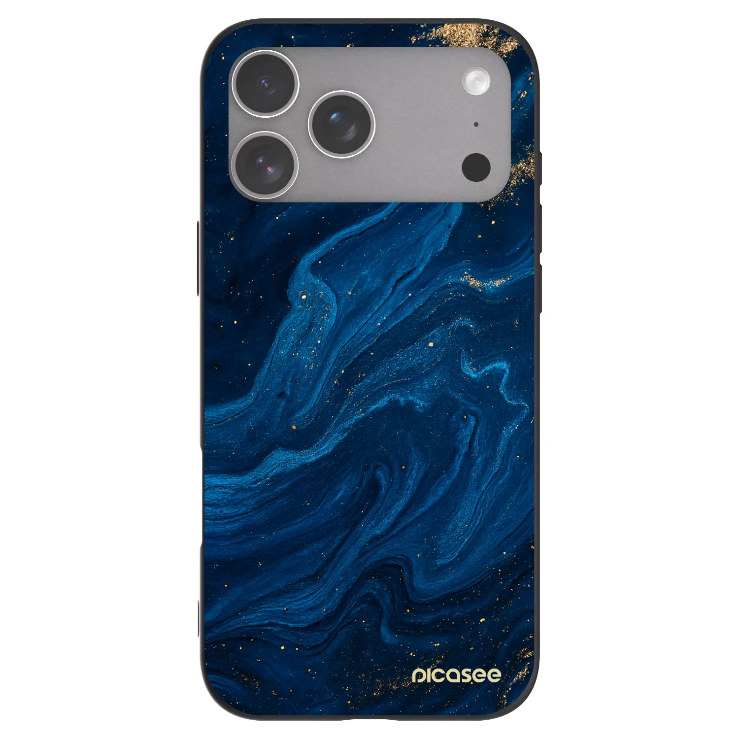Picasee silikonový černý obal pro Apple iPhone 18 Pro Max - Blue