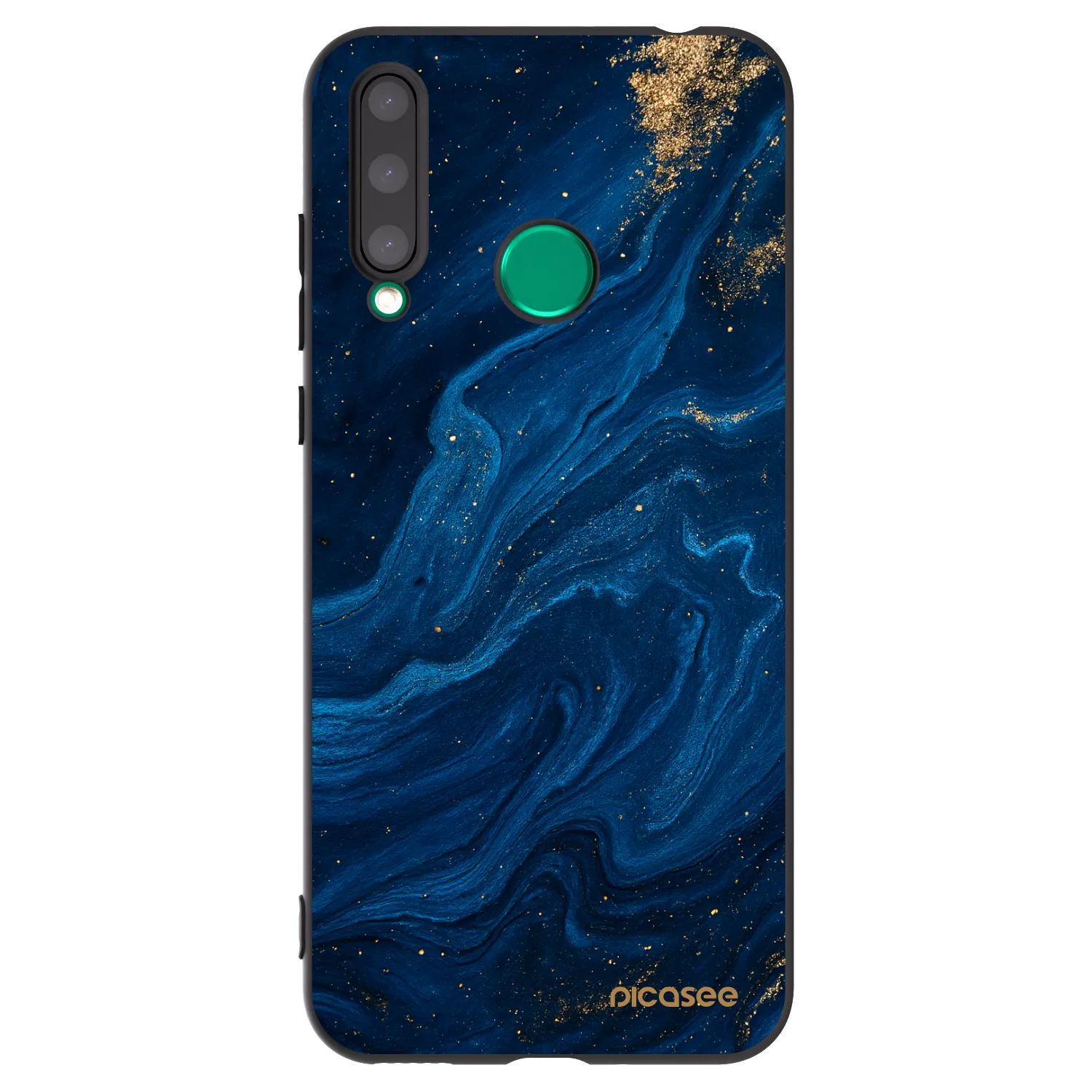 Picasee silikonový černý obal pro Honor 20 Lite - Blue