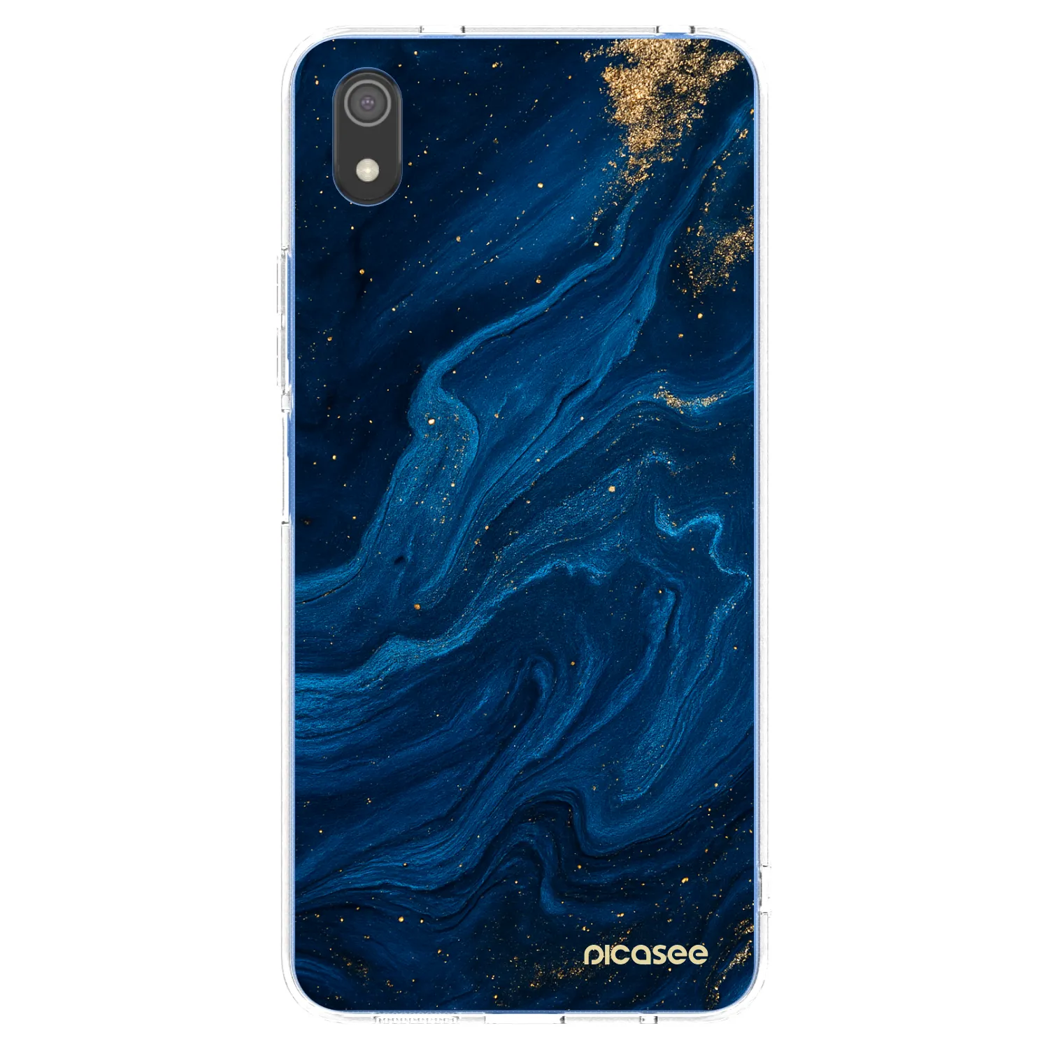 Picasee silikonový průhledný obal pro Xiaomi Redmi 7A - Blue