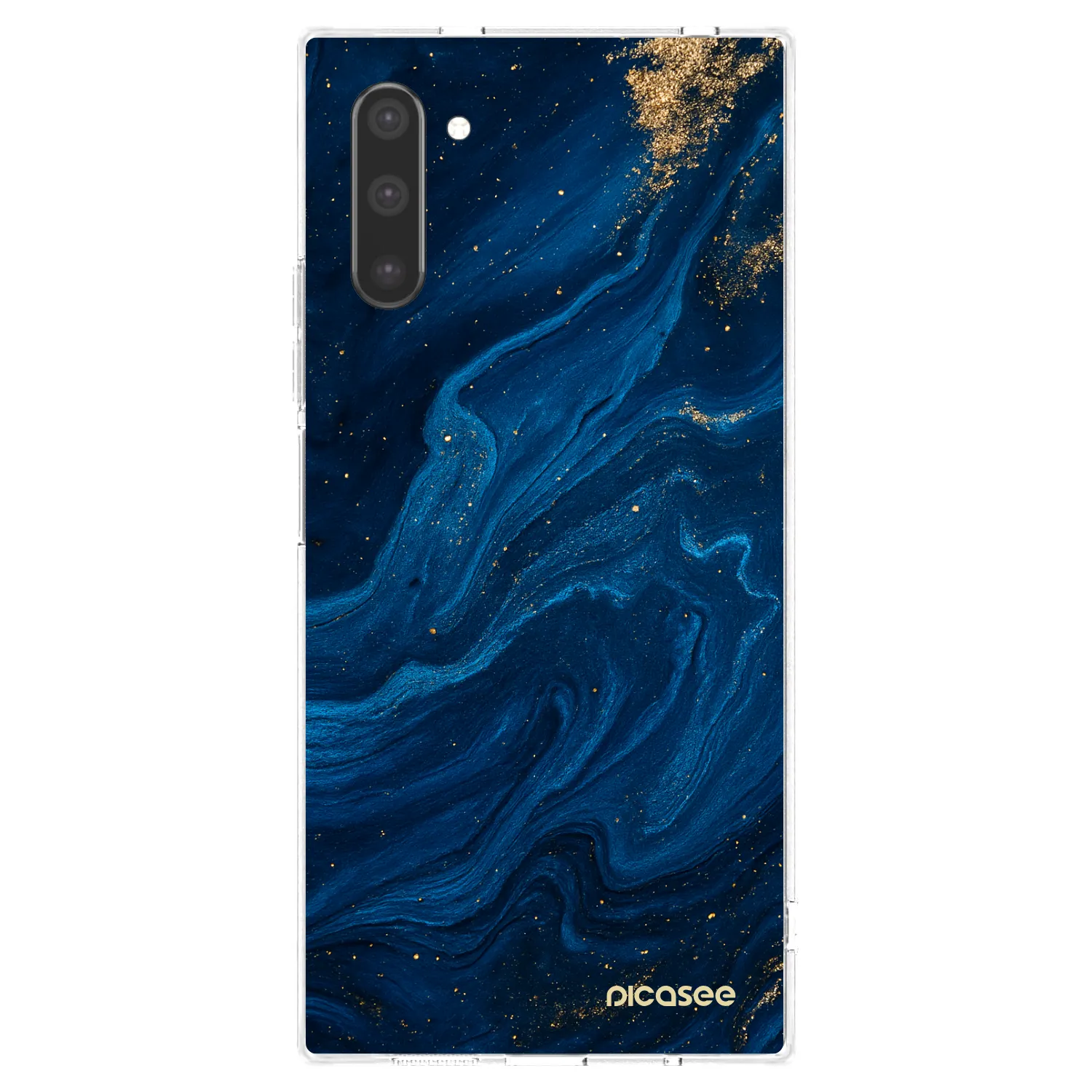 Picasee silikonový průhledný obal pro Samsung Galaxy Note 10 N970F - Blue