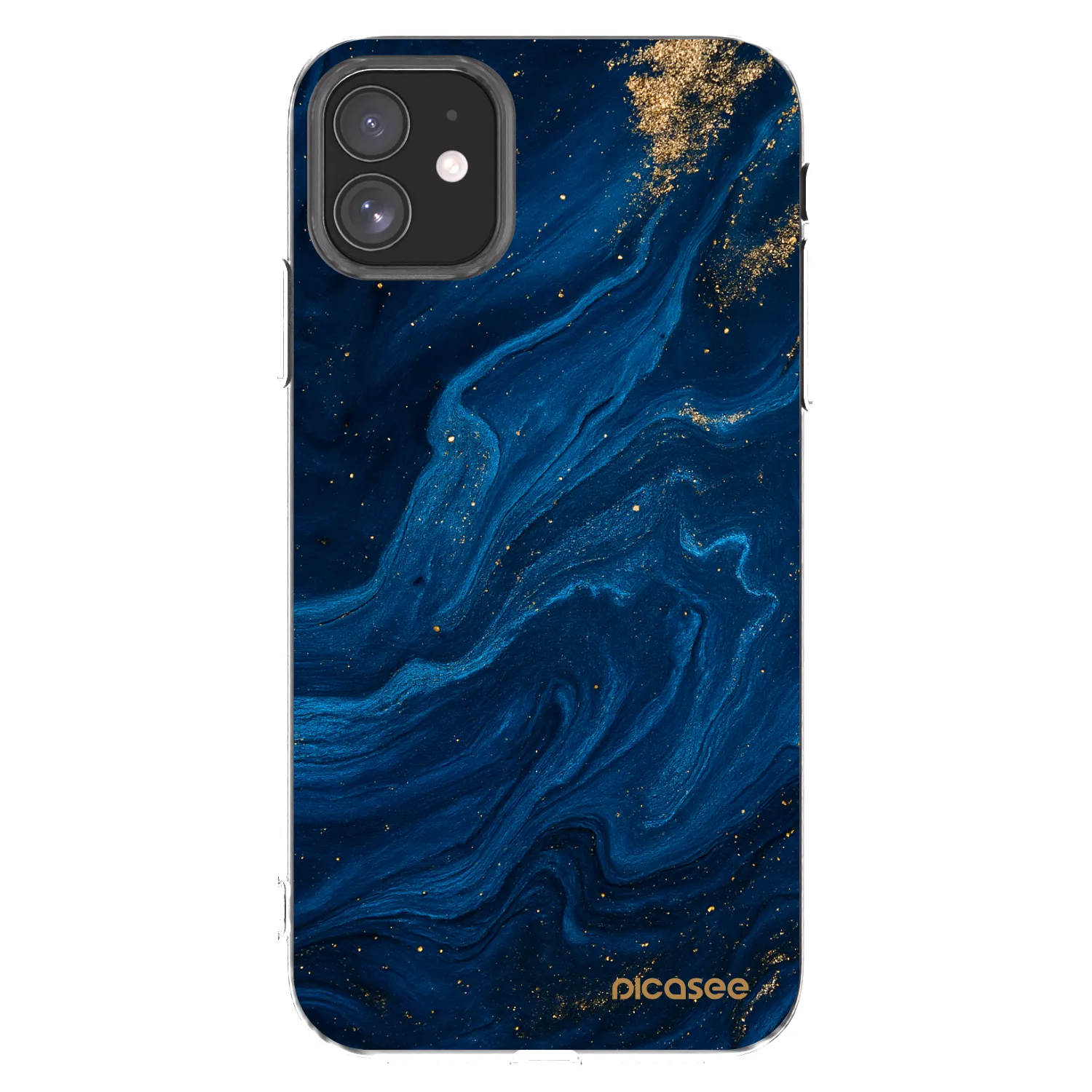 Picasee silikonový průhledný obal pro Apple iPhone 11 - Blue