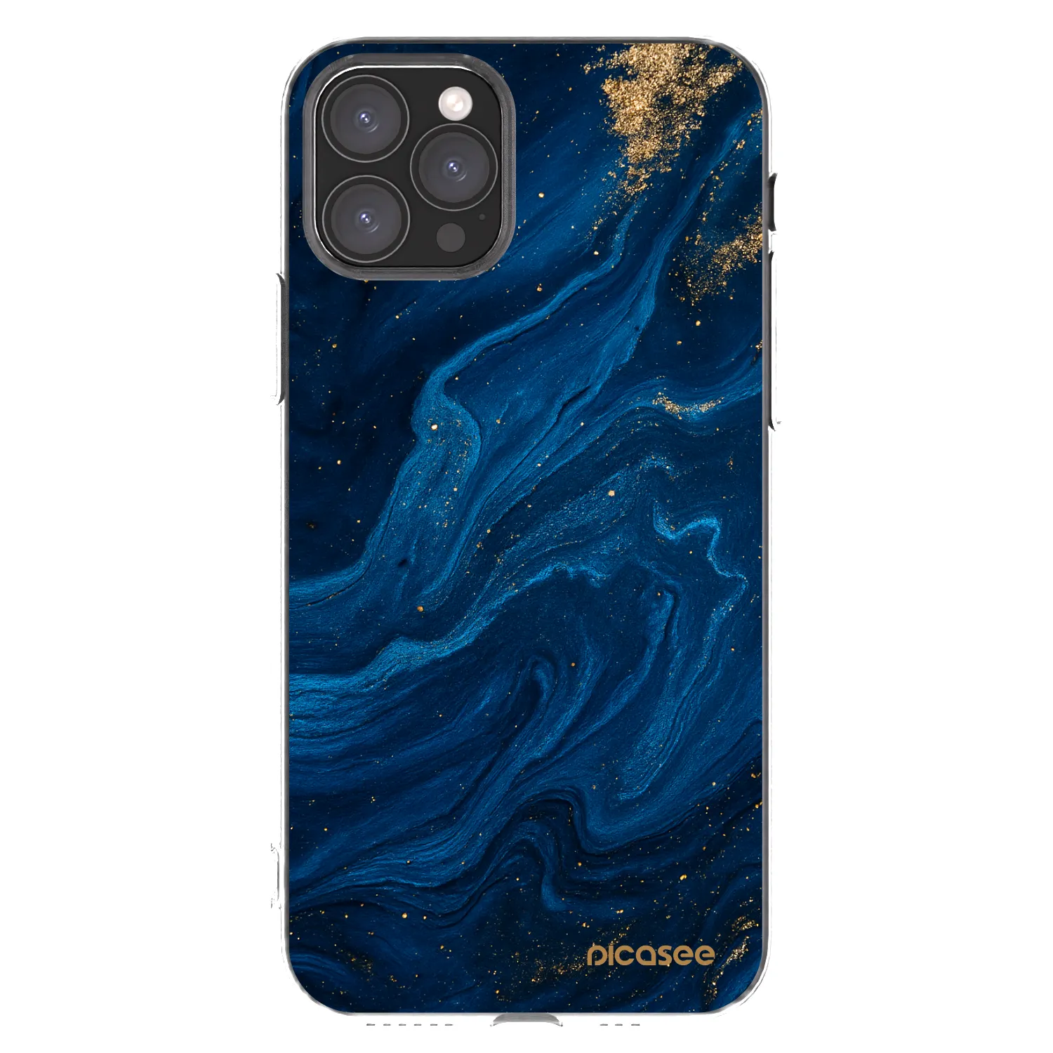 Picasee silikonový průhledný obal pro Apple iPhone 11 Pro - Blue