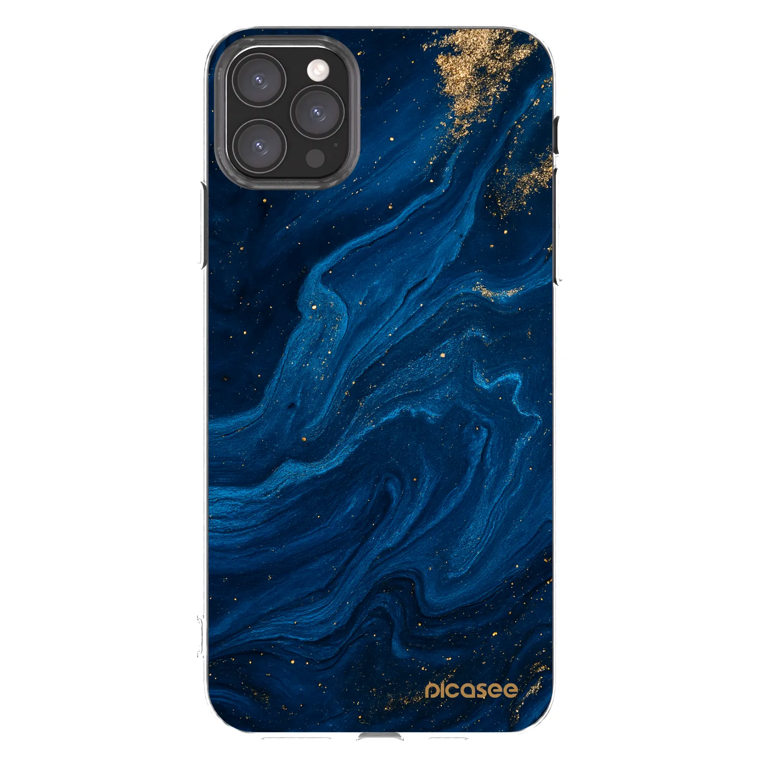Picasee silikonový průhledný obal pro Apple iPhone 11 Pro Max - Blue