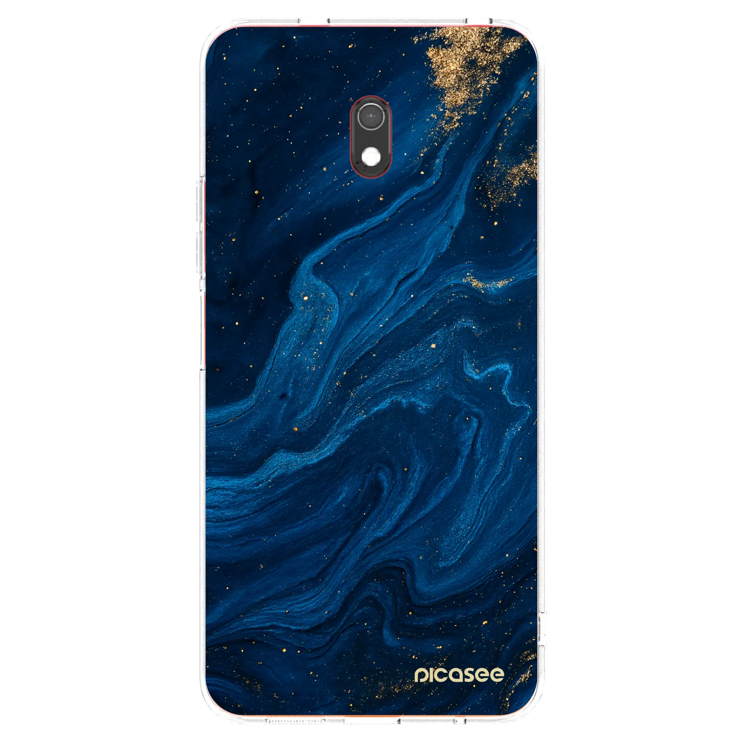 Picasee silikonový průhledný obal pro Xiaomi Redmi 8A - Blue