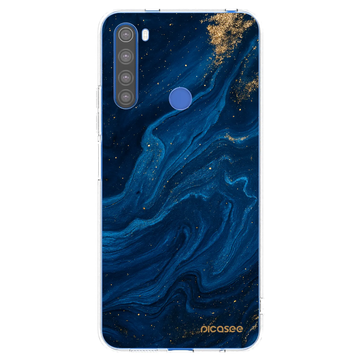Picasee silikonový průhledný obal pro Xiaomi Redmi Note 8T - Blue