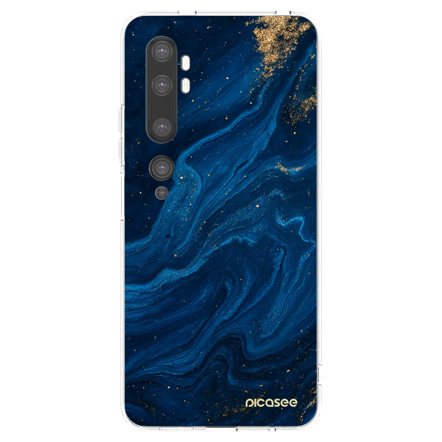 Picasee silikonový průhledný obal pro Xiaomi Mi Note 10 (Pro) - Blue