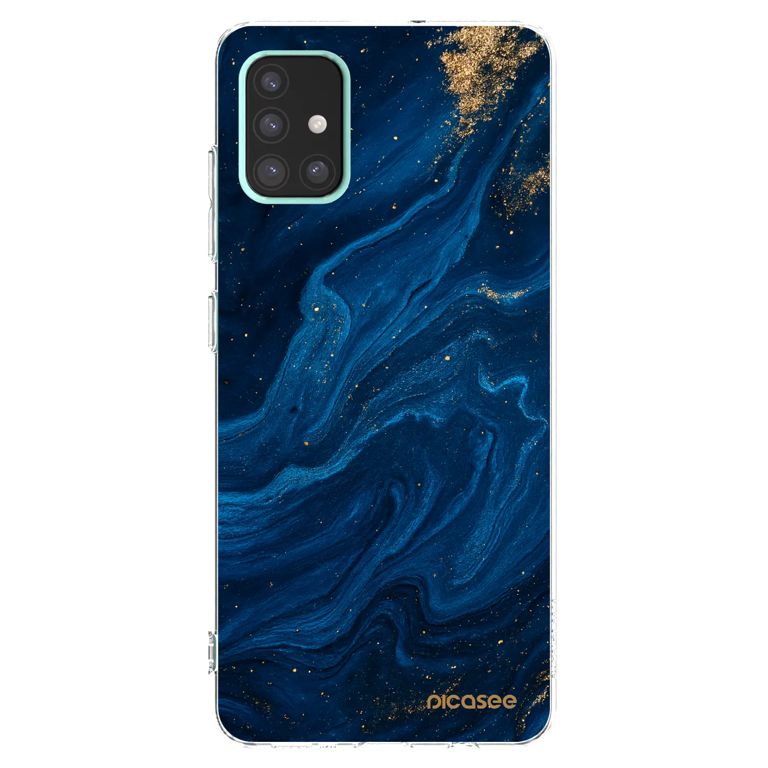 Picasee silikonový průhledný obal pro Samsung Galaxy A51 A515F - Blue