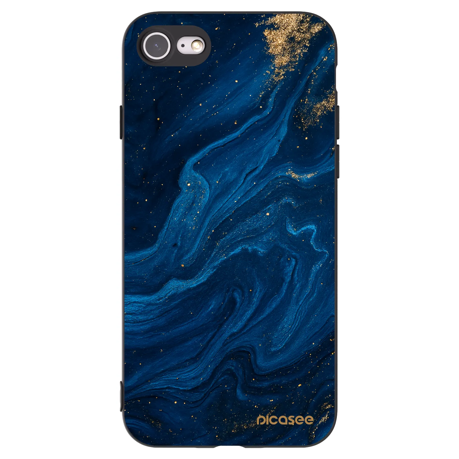 Picasee silikonový černý obal pro Apple iPhone SE 2020 - Blue