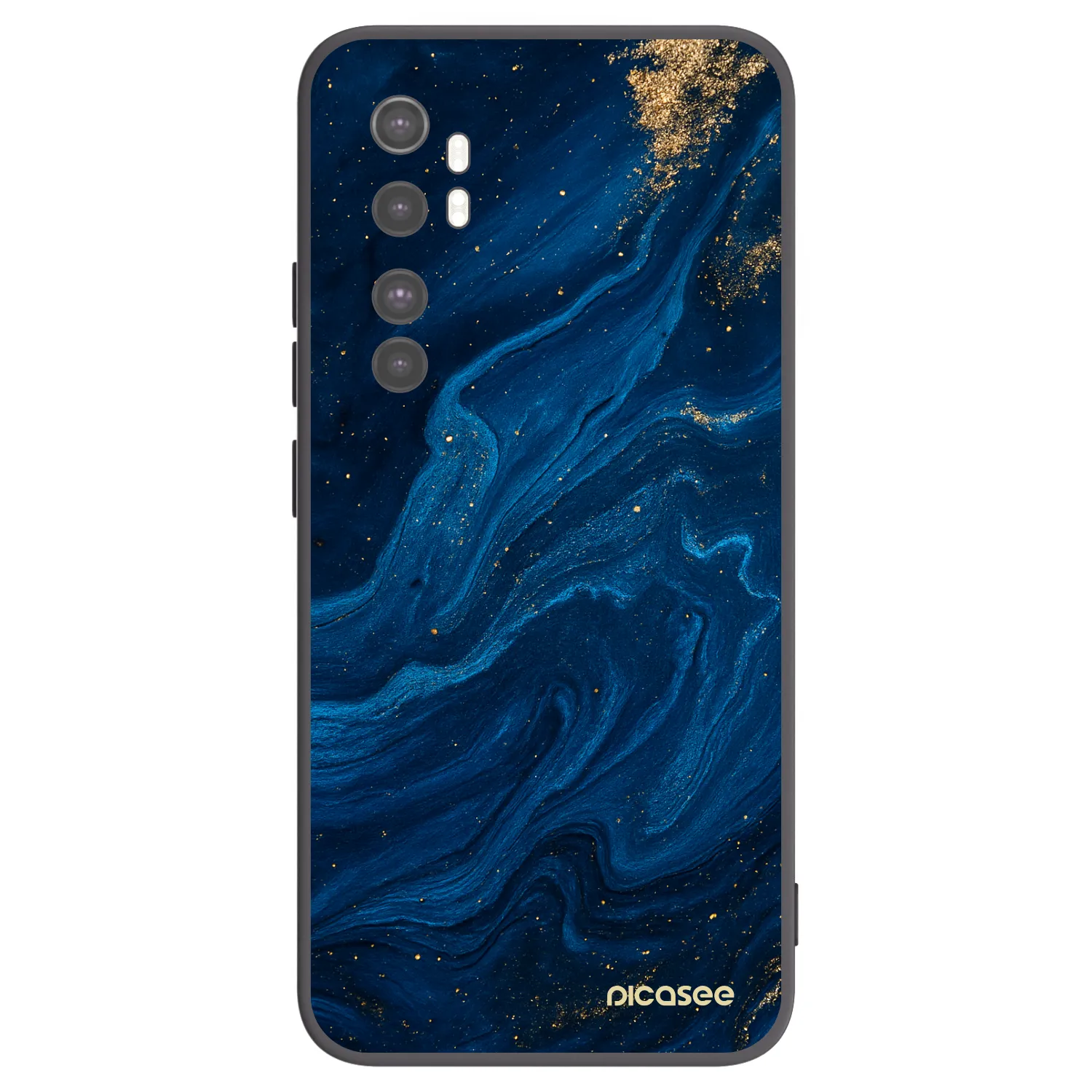 Picasee silikonový černý obal pro Xiaomi Mi Note 10 Lite - Blue