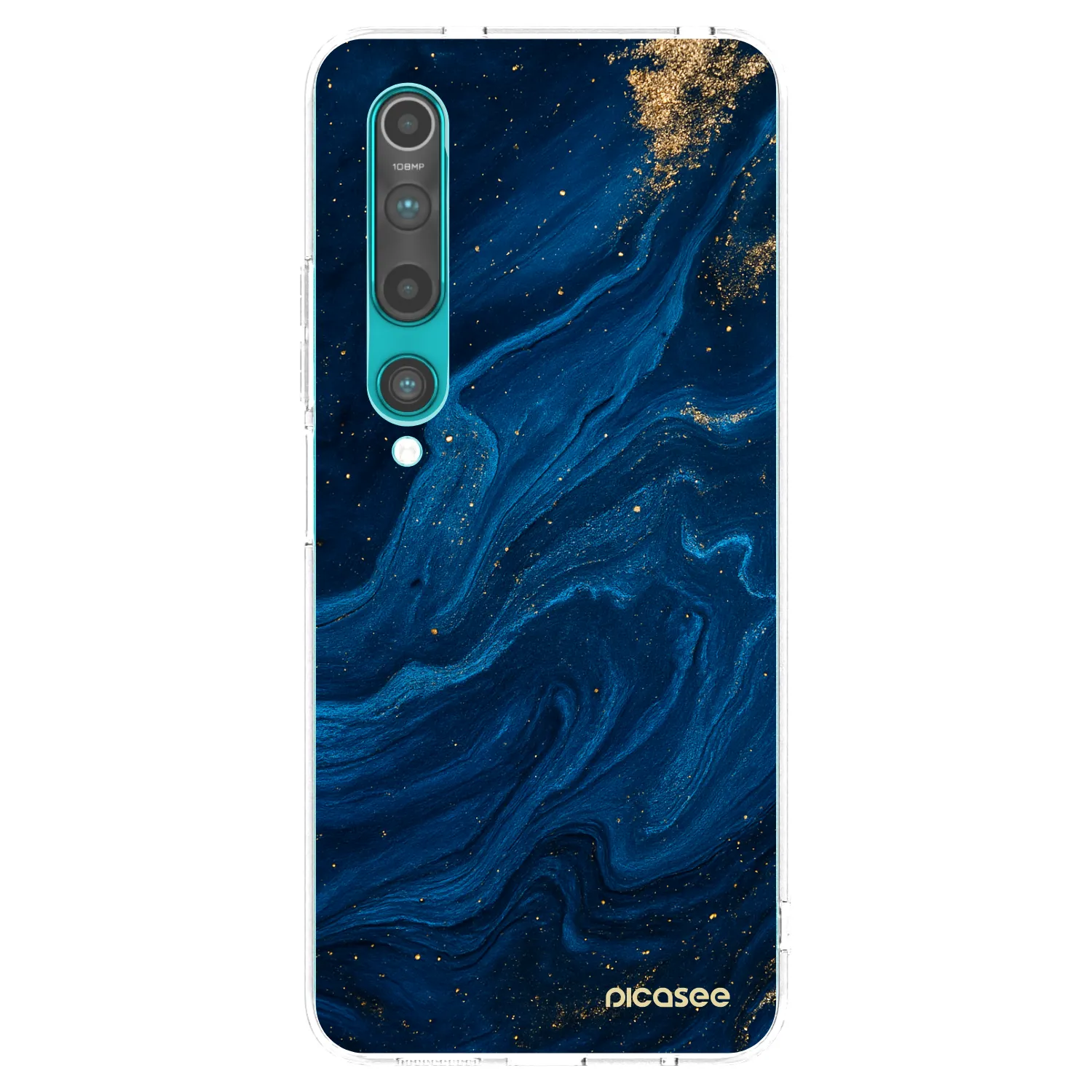 Picasee silikonový průhledný obal pro Xiaomi Mi 10 - Blue