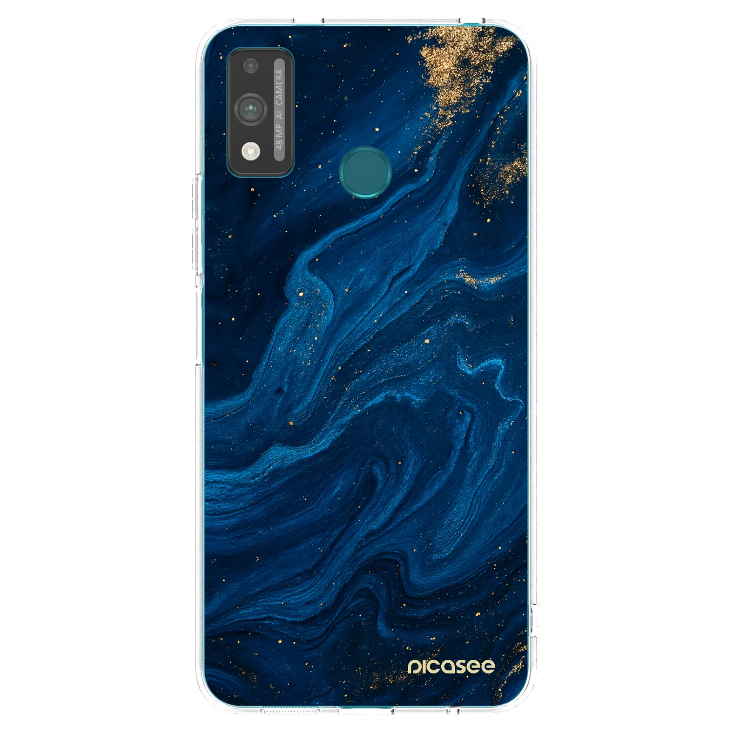 Picasee silikonový průhledný obal pro Honor 9X Lite - Blue