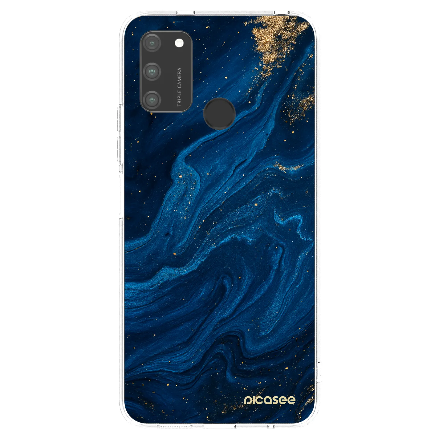 Picasee silikonový průhledný obal pro Honor 9A - Blue