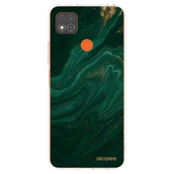 Picasee silikonový průhledný obal pro Xiaomi Redmi 9C - Green
