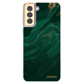 Picasee silikonový průhledný obal pro Samsung Galaxy S21+ 5G G996F - Green