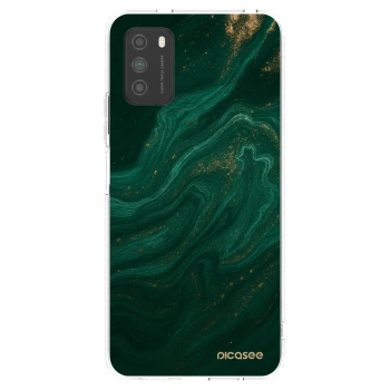 Picasee silikonový průhledný obal pro Xiaomi Poco M3 - Green