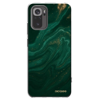 Picasee silikonový průhledný obal pro Xiaomi Redmi Note 10S - Green