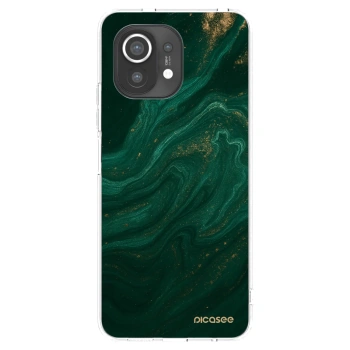 Picasee silikonový průhledný obal pro Xiaomi Mi 11 - Green